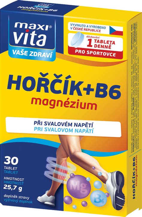 Benefity Maxivita Horčík + Vitamín B6