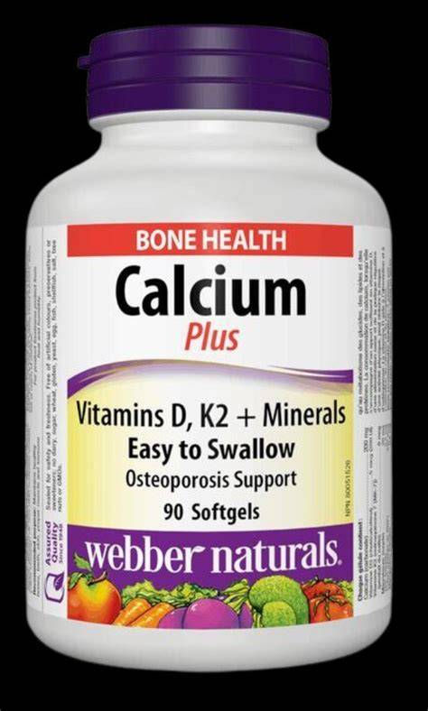 Calcium + vitamín D3 a K2