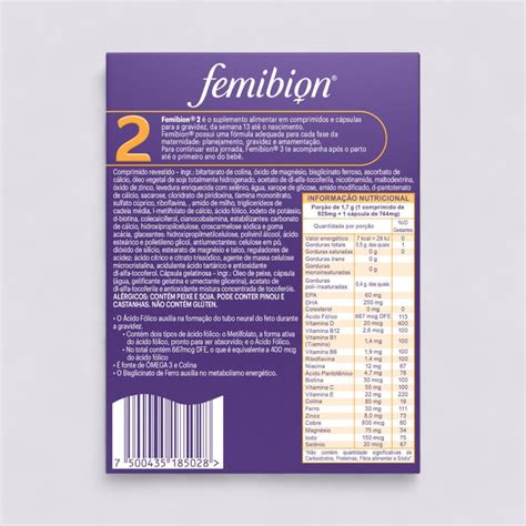 Femibion 2 Infografika