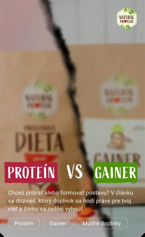 Gainer vs Proteín - Rozdiely