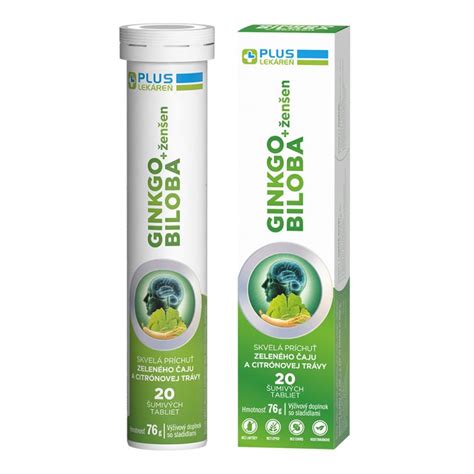 Ginkgo Biloba + Ženšen šumivé tablety