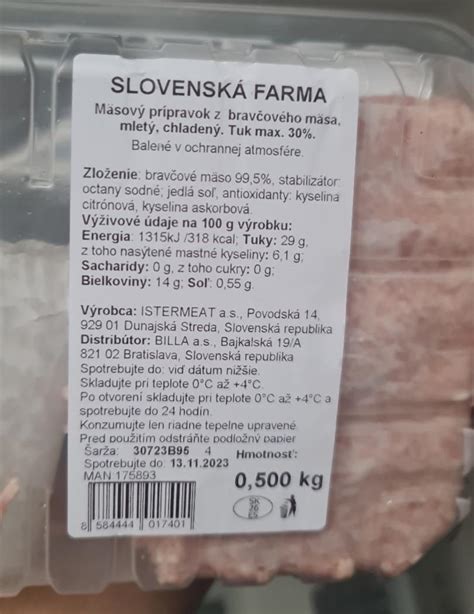Infografika nutričných hodnôt bravčového mäsa