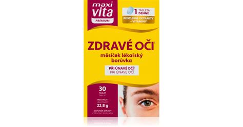 Infografika vitamínov pre zdravé oči