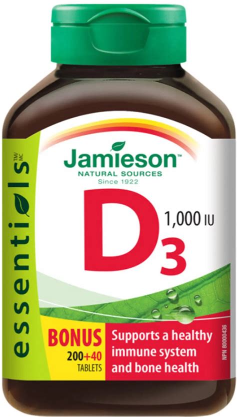 Jamieson Vitamín D3 1000 IU