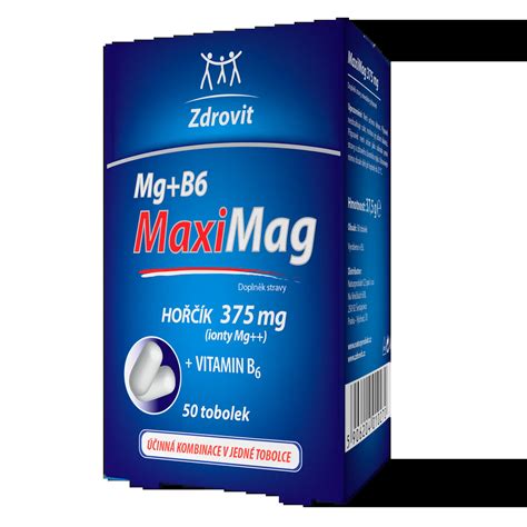 MaxiMag Hořčík 375 mg + B6