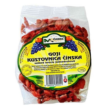 Plody Goji (Kustovnica čínska)
