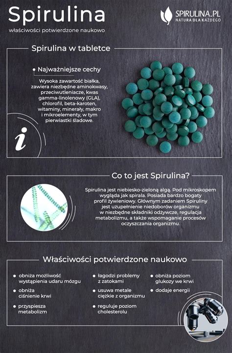 Spirulina infografika