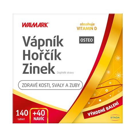 Walmark Vápnik Horčík Zinek Osteo